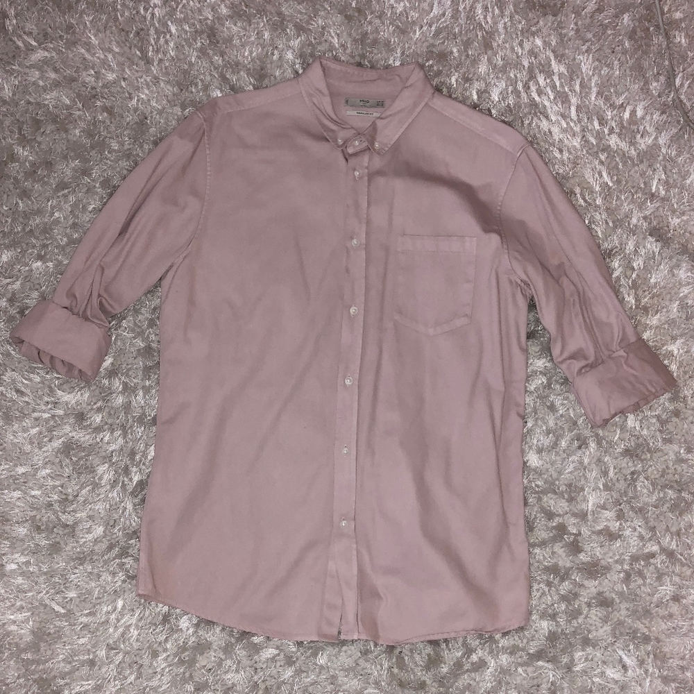 Regular Fit Long Sleeve Button Down Shirt